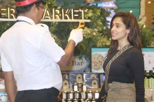 Nushrat Bharucha gets herself tested before entering the shopping mall
