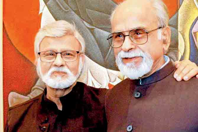  Satish Gujral with brother IK Gujral