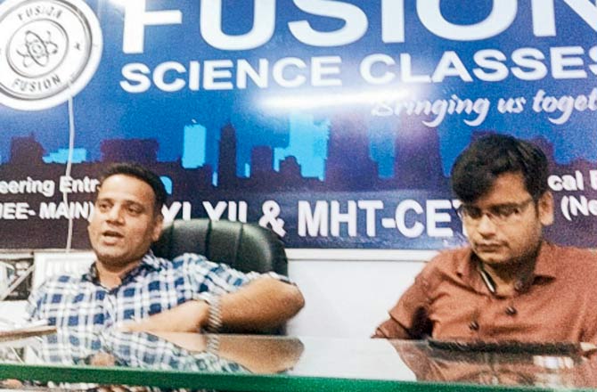 Raj Giri (L) and Sushant Das, proprietors of Fusion Science