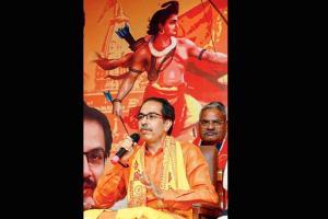 Chief Minister Uddhav Thackeray in Ayodhya; many seers detained