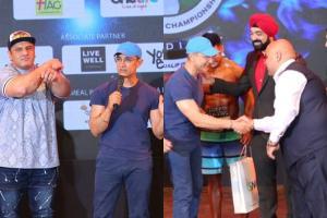 Aamir Khan attends bodybuilding competition in Chandigarh