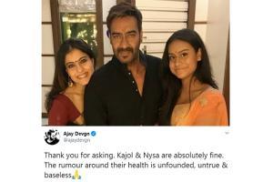 Ajay Devgn on Kajol, Nysa's health rumours amidst Coronavirus outbreak