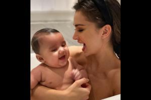Amy Jackson celebrates her first Mother's Day; see the adorable photos