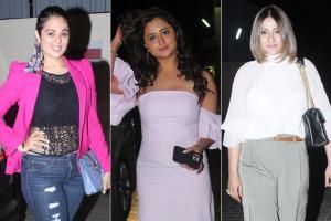 Anjana Sukhani, Rashami Desai, Urvashi Dholakia at a special screening