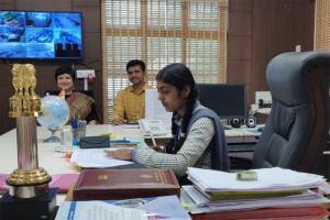 Women's Day: Schoolgirl becomes district collector for a day