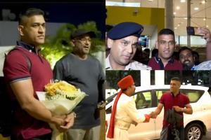 'Thailaiva' MS Dhoni gets heroes welcome in Chennai