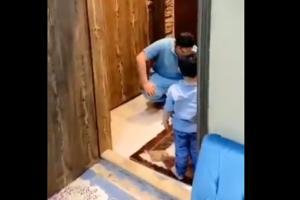 This video of a doctor stopping his kid from hugging him will break you