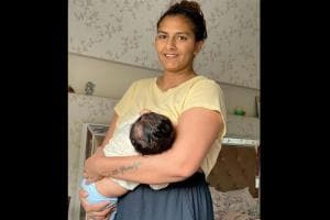 Geeta Phogat can handle feeding her son Arjun 'in every position'