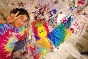 Janhvi Kapoor tries her hand at painting while quarantined at home