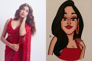 Have you seen this amazing and endearing caricature of Janhvi Kapoor?