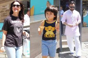 Sunday spent well! Kareena, Saif, Taimur step out together in Bandra
