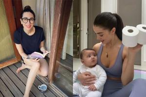 Karisma Kapoor brightened up her quarantine workout look with a