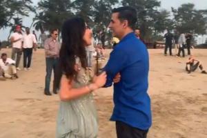 Katrina Kaif and Akshay Kumar in a still from the video. Image source: Instagram/@katrinakaif