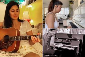 On a home lockdown, Deepika, Katrina, Jaqueline play instruments too