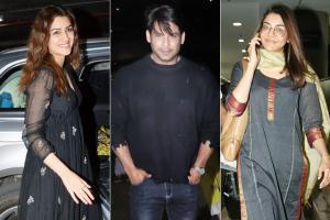 Sidharth Shukla, Kajal Agarwal, Kriti Sanon clicked at Mumbai airport
