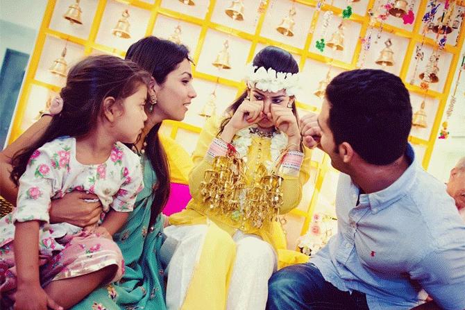 Mira Rajput shares a picture of her Haldi Ceremony on Instagram