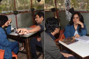 Neha Sharma and Nawazuddin Siddiqui spotted in Versova