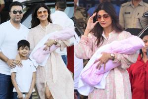 Spotted for the first time: Shilpa Shetty with her daughter Samisha Raj Kundra