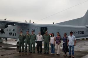 Naval aircraft transports medical team from Goa to Pune