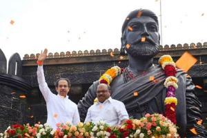 Uddhav Thackeray, Aaditya pay tribute to Chhatrapati Shivaji Maharaj