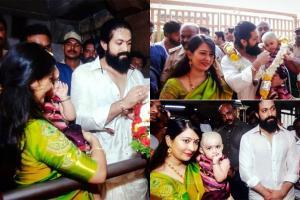 Kannada Heroine Radhika Pandit Sex - Kannada star Yash pays a visit to the Srikanteshwara Temple