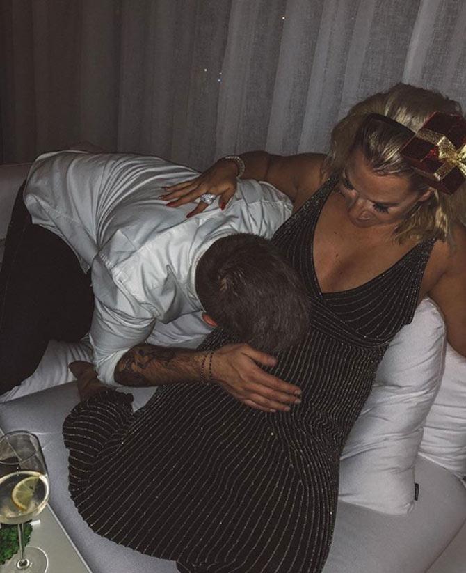 Let's take a look at some of the photos where she shows off her baby bump. Dominika Cibulkova shared this as the first photo and wrote: This was a love story from the beginning 