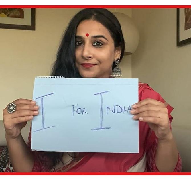 Speaking about the charity, and helping people during these difficult days, Vidya Balan also asked her social media followers to watch out for India's biggest concert to fundraise for coronavirus. 