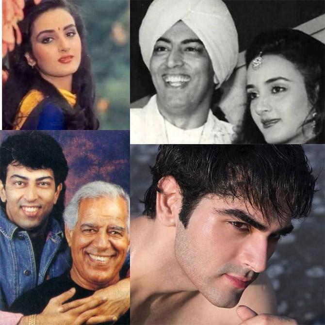 In 1996, Vindu Dara Singh married actress Farah Naaz (Tabu's sister). The couple has a son, Fateh Randhawa, together. However, Vindu and Farah parted ways in 2002. Fateh, who stays with his mother, is set to make his debut in Bollywood soon.
In picture: L to R - Farah Naaz, Vindu and Farah's wedding picture, Vindu with Dara Singh and Fateh Randhawa's latest picture.
