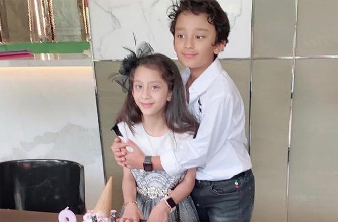 Shahraan and Iqra Dutt: Sanjay Dutt and Maanayata have twins. The boy is named Shahraan and a girl named Iqra. The boy's name comes from two words 'Shah' means 'royal' and 'Raan' is 'knight' or 'warrior' (in Persian) 'Iqra' means 'to educate' (in Hebrew).
