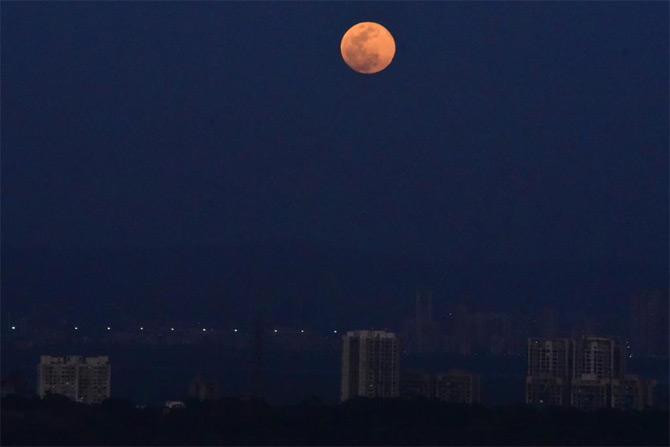 In photo: mid-day lensman captured this beautiful shot of the full moon on the occasion of Buddha Purnima amid lockdown in the city.