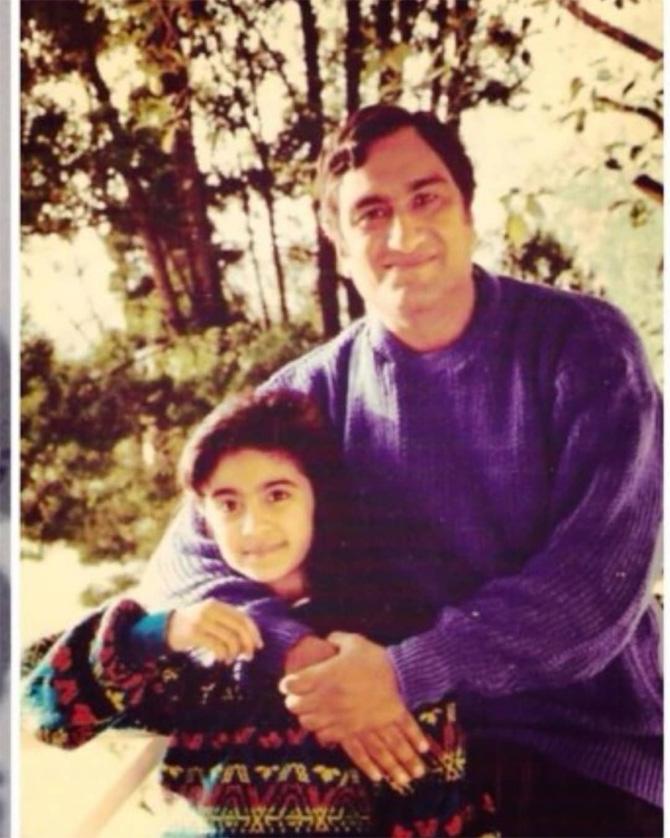 In 2014, Adah Sharma lost her father S. L. Sharma. On her father's birth anniversary, she posted this adorable childhood picture of hers with her beloved father and captioned, 