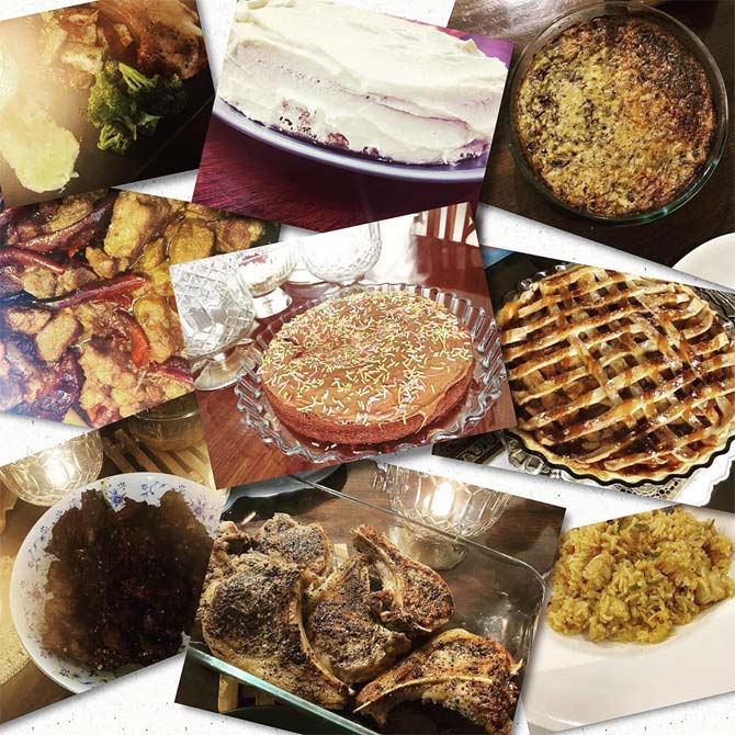 Student Of The Year 2 actress also shared a collage of food prepared at her home during lockdown and how diet isn't an option at her house. Tara captioned the image, 