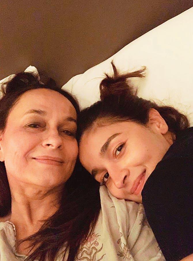 Alia Bhatt considers being with mother Soni Razdan as the safest place in the world. Though she stays separately, her place is a stone's throw from mommy's, so whenever needed, she runs to her. Nothing can beat the comfort mothers can give.