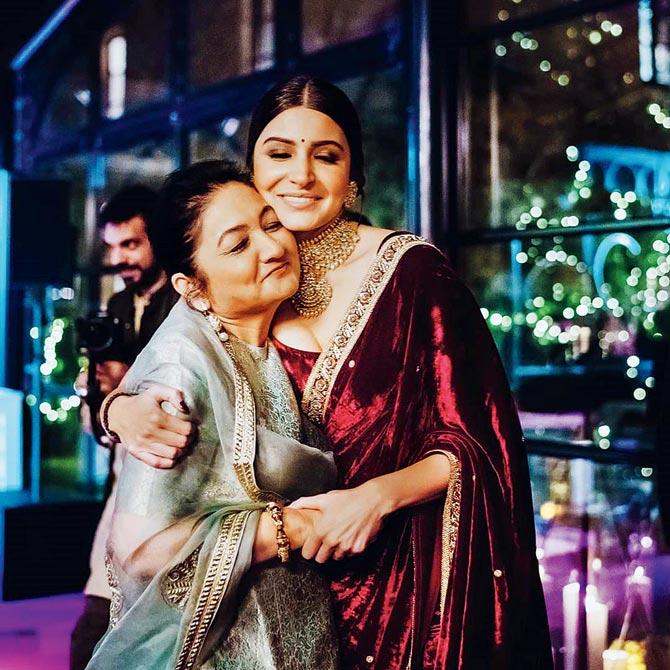 Anushka Sharma shared a snapshot from her 2017 wedding festivities with mother Ashima and expressed her love for dearest maa.