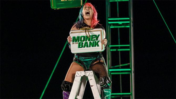 Asuka eventually fought of Lacey Evans and Nia Jax to get the briefcase and earn herself a women's title shot