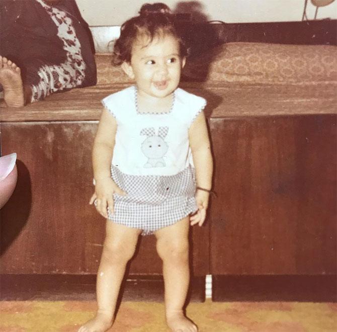 Preeti Jhangiani has also been sharing photos of her from her childhood days. She shared this cute photo of her and captioned it: 