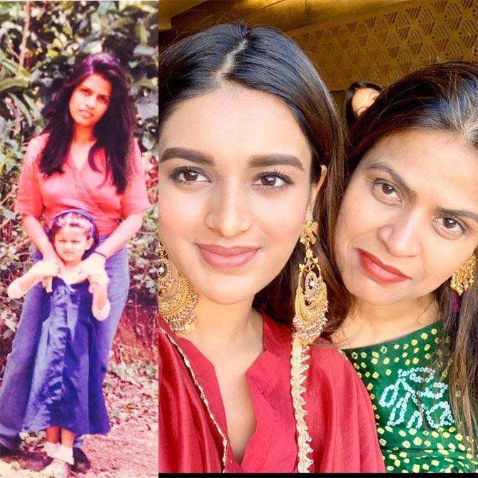Nidhhi Agerwal, who made her Bollywood debut with Munna Michael, opposite Tiger Shroff, is reminiscing her childhood days during the lockdown period. Posting this one with her mommy, the actress wrote, 
