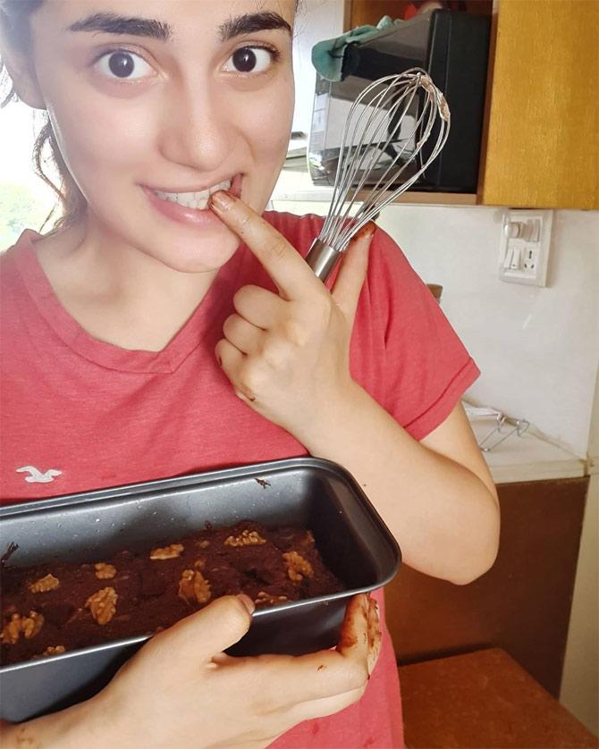 In fact, she also baked a cake during the lockdown, just like others! The actress also shared her excitement with her fans on social media which read, 