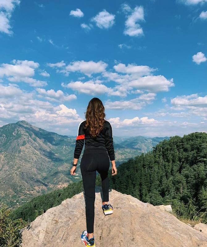 Krystle is finding solace in nature amid the coronavirus pandemic. But the story doesn't ends here. The actress also tells us the importance of respecting nature. Sharing a picture of her enjoying the lap of nature, she wrote, 