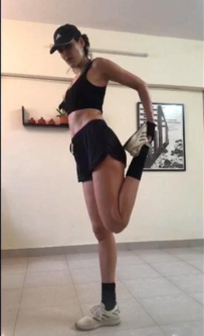 Mandana Karimi, who swears by workout, is on a sharing spree as nation observes lockdown due to coronavirus outbreak. Sharing this video, the actress wrote, 
