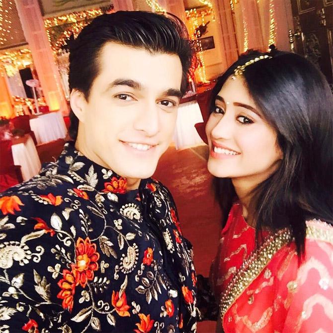 Love seemed to be in the air for Shivangi Joshi and Mohsin Khan off-screen as well. Shivangi was often spotted with Mohsin after work hours. In fact, the actress spent New Year's Eve (2017) with Mohsin and his family.