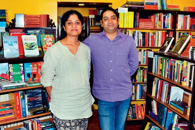 Ahalya Naidu and Meethil Momaya at Trilogy Library