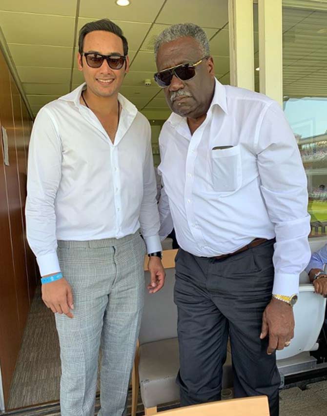 Asad shared this photo with former West Indies cricket captain Clive Lloyd during 2019 World Cup and wrote, 