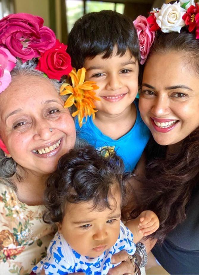 When it comes to quirky and funny social media posts, Sameera Reddy has totally aced the trend! Here she is with her mother-in-law and kids. Sameera shared a video of the family making Rajma Enchiladas! Sharing the video, she wrote, 