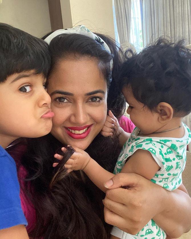 Reddy embraced motherhood again on July 12, 2019, when she gave birth to a baby girl, Nyra. And the actress seems to be having the best time with both her babies!