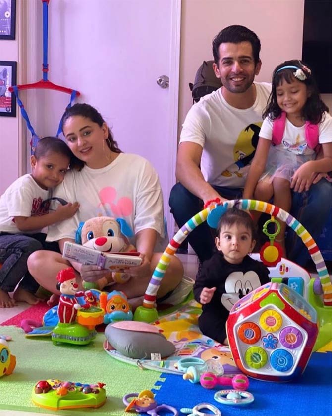 Sharing their special time with their fans on social media, the duo posed for a perfect family picture. Captioning this, the duo stated, 