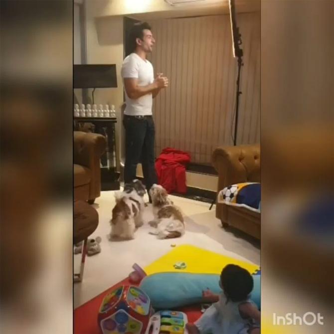 As most of the people are working from home, Jay Bhanushali shared a sweet video. 