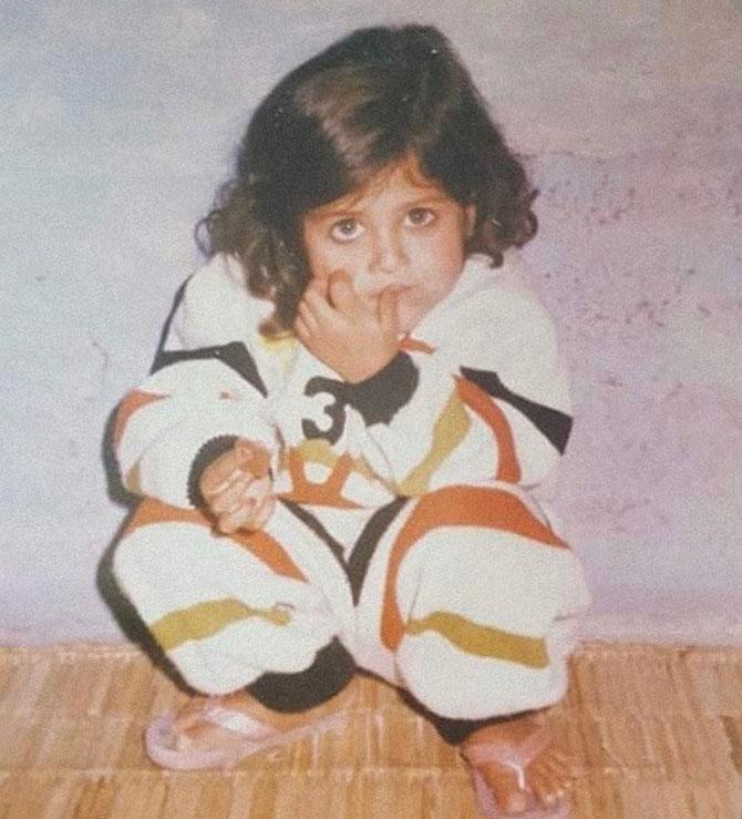 Sonarika Bhadoria shared this cute childhood picture and wrote, 