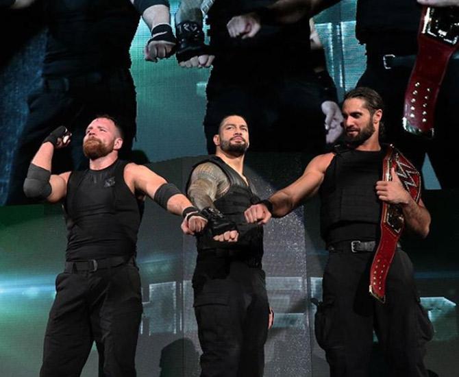 Roman Reigns made his WWE debut in 2012 as part of The Shield - one of the most famous factions in WWE history. The Shield consisted of the trio of Roman Reigns, Dean Ambrose and Seth Rollins.
In picture: Roman Reigns with Dean Ambrose and Seth Rollins as 'The Shield'