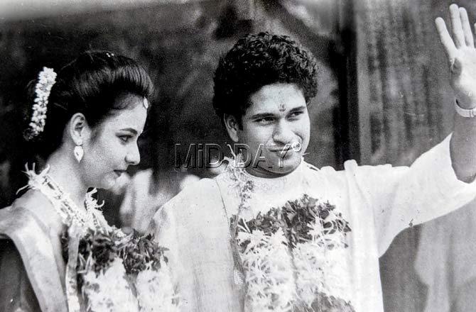 For the wedding, a host of Indian cricket stars were present. Among them were the Sportsfield building gang which included Ajit Wadekar, Gavaskar, Dilip Vengsarkar, Ravi Shastri, Polly Umrigar and GS Ramchand — apart from Kapil Dev and Maharashtra chief minister Manohar Joshi. Sachin Tendulkar had also invited a handful of journalists. The Tendulkar family did not miss out on inviting anyone who had played a role in their son's stupendous journey. Even those who played a few Ranji Trophy games with him were called.